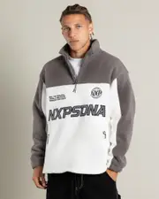 [Nena & Pasadena] Nena & Pasadena Men's Lineage Pullover Sweater in Steel Grey Size Medium M Steel Grey