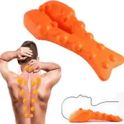 Occipital Release Tool & Trapezius Trigger Point Massager For Neck Shoulder Muscle Pain Relief,100% New Orange