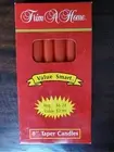 8" Taper Candles, Trim A Home, 12 pk box, RED, New/Sealed CHRISTMAS Vtg Kmart