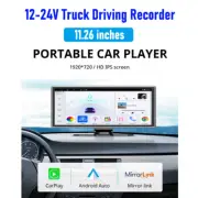 11.26" Truck Dashcam 12-24V Universal Car Dash Recorder Reversing Image Carplay