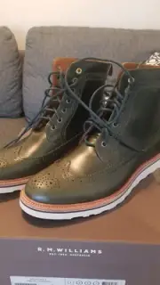 RM Williams Brunswick Boot Dark Teal Burnished Leather AU 10 EU 45 RRP $649
