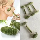 Gua Jade Board Sha Natural Tool Massager Guasha Face Facial Body Neck Roller -