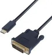 2m USB 3.1 Connector Cable Type C Male to DVI D 24+1 Male