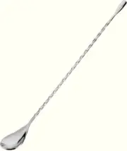 Cocktail Spoon Silver, 11.8 Inches Stirrer, Long Mixing Spoon, Stainless Steel S