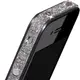 YADI- iPhone 4S 專屬鑽石亮粉邊條貼(黑色)bling bling 閃亮+防滑~台灣製