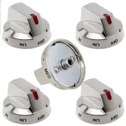 5 Pcs Gas Stove Range Knobs DG64-00473A for Samsung Cooktop Oven NX58H5600SS