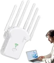 WiFi & Signal Amplifier - Internet Signal Enhancer | Multifunction High Speed WiFi Booster for Basement, Home, Motorhome, Office and Living Room