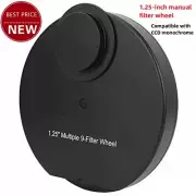 1.25" Multiple 9-Filter Manual Filter Wheel for CCD Cooled Camera & Telescope