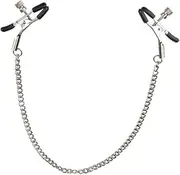 Nipple Clips Clamps for Women/Men Adjustable Pressure Breast Clamps Stainless Steel Non Piercing Nipple Rings Decorative Clip for Pleasure Toys