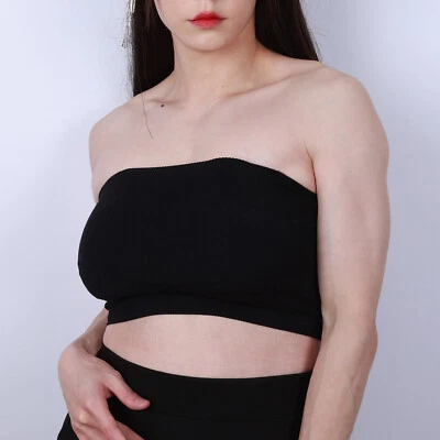 Roanyer D Cup Silicone Tube Top Breast Forms Lifelike Fake Boobs for CD DQ Cos