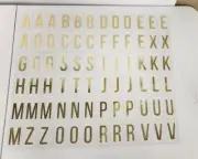 100 Metallic Gold Plastic Letters for Large LED Light Box Room Essentials Target