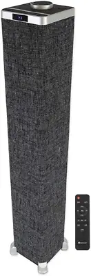 One-Tower All-In-One Tower Bluetooth Speaker System+Hdmi/Optical/Rca, Black