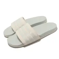 在飛比找PChome24h購物優惠-adidas 拖鞋 Adilette Comfort 綠 米