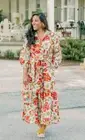 Victoria Dunn Dress FOLLY FLOUNCED LONG SLEEVE MAXI DRESS MELLOW SIZE: MEDIUM