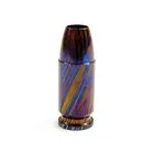 Titanium Damascus Bullet Shape Knife Bead Lanyard Paracord Pendant EDC Charm DIY