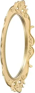 BESTYASH Decorative Mirror Tray for Perfume Display Elegant Dresser Jewelry Organizer Vintage Design for Rings Necklaces Bracelets and Items