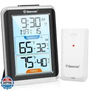 Geevon Wireless Indoor/Outdoor Thermometer and Hygrometer, Digital Temperatur