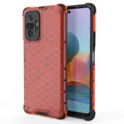2Pcs Shockproof Case for Xiaomi Poco X4 Pro 5G Honeycomb Phone Cover for Xiaomi Poco X4 Pro 5G- Red Poco X4 Pro 5G