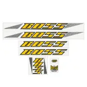 BOSS Racing - 20" Early - Yellow decal set - old school bmx