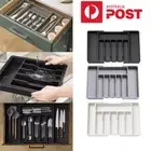 Adjustable Cutlery Drawer Organiser, Expandable Utensil Tray Box for Kitchen AU