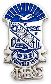 [Greek Underdog] Phi Beta Sigma Shield Lapel Pin, Brass, no gemstone