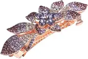 ERINGOGO Elegant Rhinestone Hair Clip for Women Durable Metal Barrette for Formal Occasions Unique Design and Fine Workmanship Hair Accessory for Styling and Prom Events