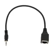 31cm Length 3.5mm 8 Male TRS Audio Cable to RJ45 Ethernet Adapter Wire