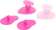 SHERCHPRY Portable Lightweight 4pcs Facial Brush Set Face Cleansing Tool Deep Cleanse for Skin Random