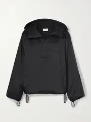 [The Row] The Row - Althena Hooded Padded Shell Jacket - Black - large large Black