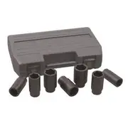 GearWrench Axle Nut Socket Set - 1/2 Inch Drive, 7 Piece, 6 Point, 41650