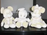 Disney Plushes White, Large Mickey, Minnie, and Donald!