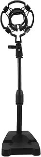 JOINPAYA Portable Table Mic Stand: Adjustable Microphone Holder with 45 Mm Plastic Shock Mount For Live Singing Podcasting And Recording Equipment