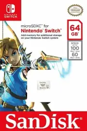 SanDisk 64 GB Nintendo Switch micro SD XC Card Flash Storage Memory USA Genuine
