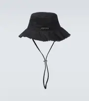 [Jacquemus] Jacquemus Le Bob Artichaut cotton hat XS/S black