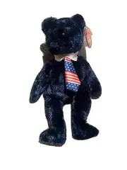 2001 Rare Pops Bear Ty Beanie Baby Tush Tag 2002 and hang tag 2001 Error