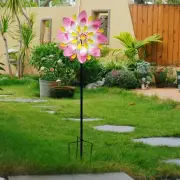 Wind Spinner Garden Sculpture Decorative Sturdy Creative Iron Flower Fashion