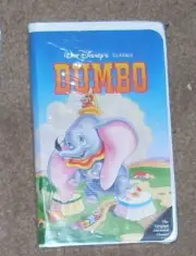 WALT DISNET VHS CLAMSHELL BLACK DIAMOND " DUMBO " - FREE SHIPPING