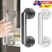 Bathroom Glass Door Handle Safety Grip Suction Cup Handrail Shower Pull Grab AU