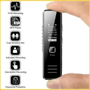 Digital Voice Recorder Dictaphone Audio Sound Recorder Mini Spy Lecture MP3 2024