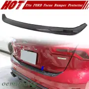 2022 Fits Ford Focus MK4 5D Hatchback Rear Bumper Protector Cover Carbon Fiber