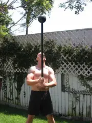 Strong Man Custom Made Mace Bell with 1 1/4 inch HANDLE 9LBS