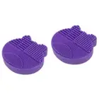 2 PCS Makeup Brush Storage Rack Cosmetic Holder Silicone Cleaner Child