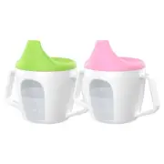 Baby Silicone Straw Sippy Cup Toddler Training Water Bottle Leakproof Tableware