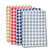 Table Cloth Checkered Flannel Back Reusable 130 x 225cm