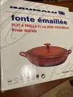 New Baumalu Red Enameled Cast-Iron 31cm Pan