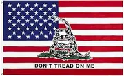 Don't Snack On Me Flag, Indoor Outdoor Banner, Double Sided Rattlesnake Flag, Gadsden Libertarian Flag, Tea Party Flags, 35x59 Inch Banner, Political Statement Flag, For Party Outdoor