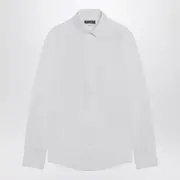 [Dolce & Gabbana] White Cotton Shirt 43 CM White