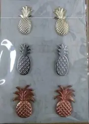 Gold Pineapple Metal Brads Paper Fasteners for Scrapbooking and Card Making