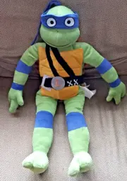 Teenage Mutant Ninja Turtles Mutant Mayhem Leonardo Plush NWOT 25"