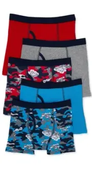Wonder Nation Boys Boxer Briefs 5 Pack, Size L 10-12 NWT